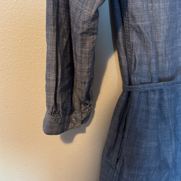 Patagonia W's Settler's Dress Chambary Blue Women’s Size 10 GUC Organic Cotton - Picture 8 of 11